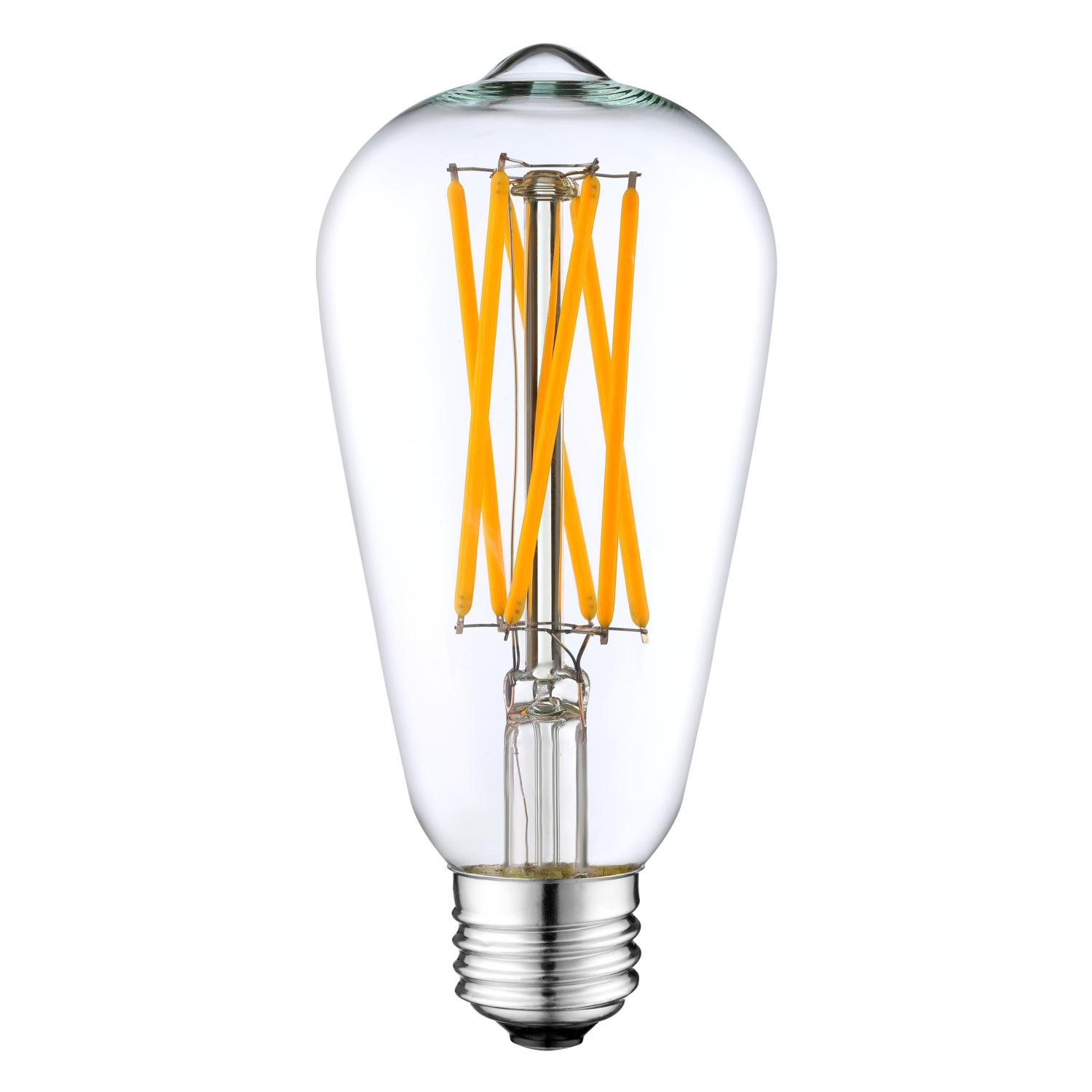 ST64 8W long filamentled filament bulb,filament led bulb,led filament